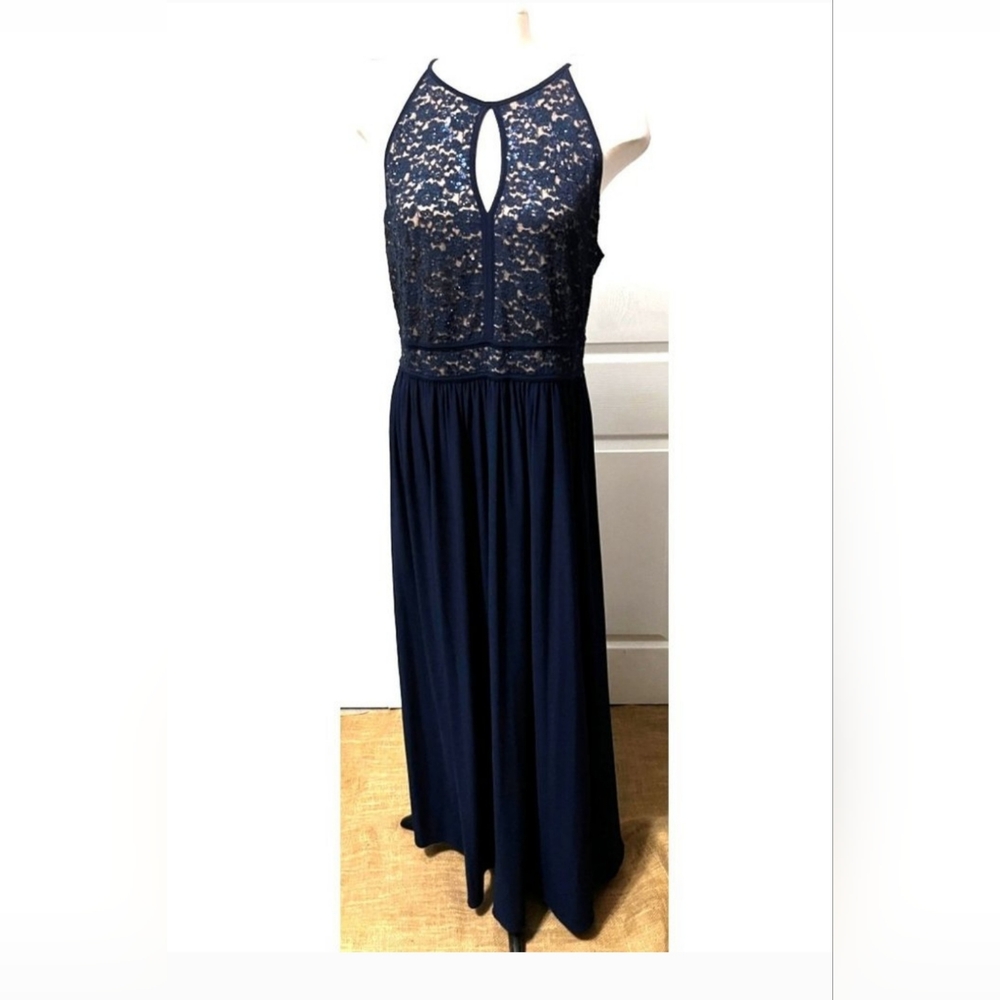 NW Woman Navy Blue Formal Dress 16W